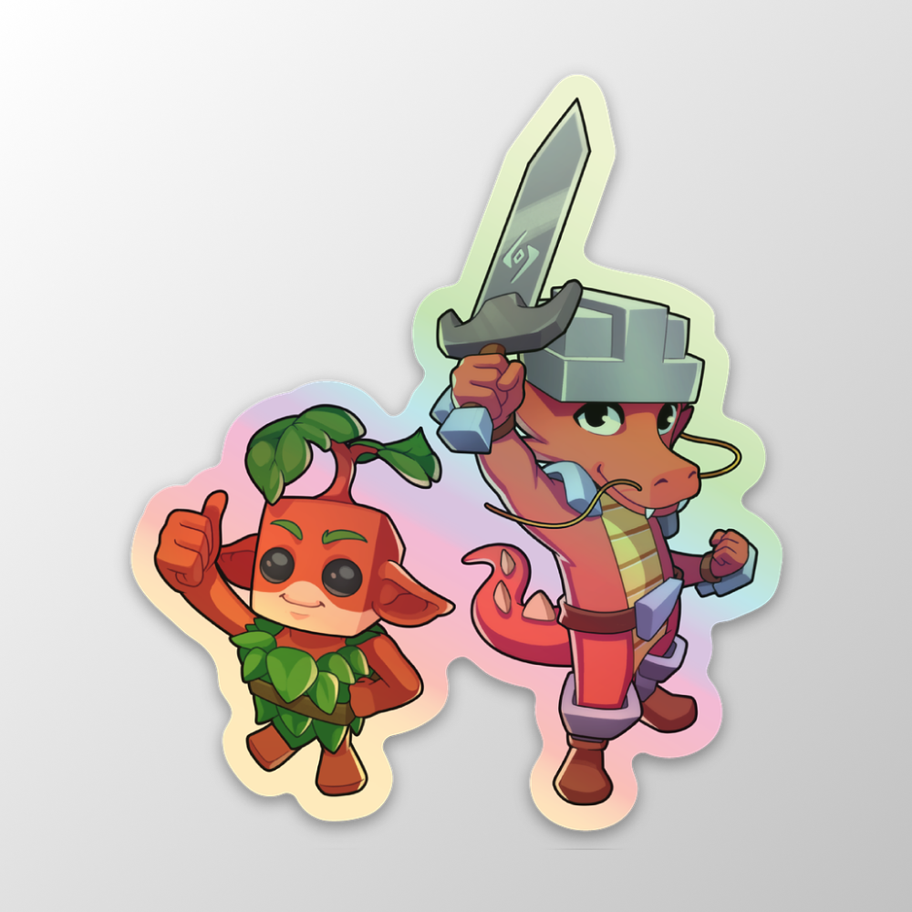 Sticker holographique Hytale